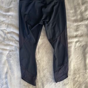 Navy Mesh cutout Athleta Capris